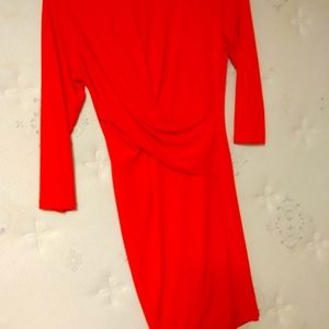 Crimson red party dress